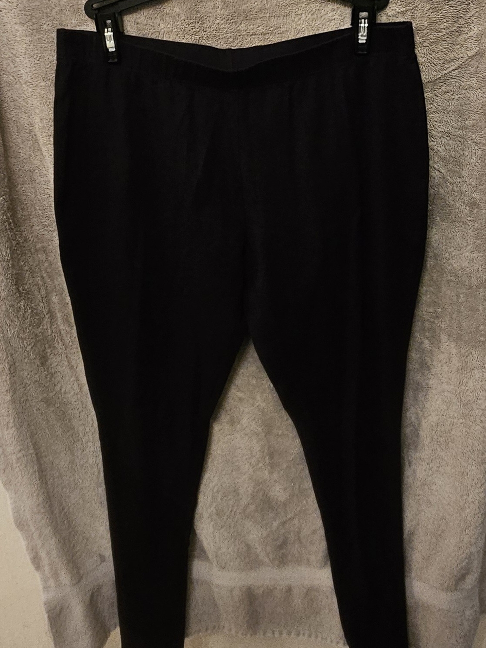 Faded Glory Black Stretch Ponte Leggings